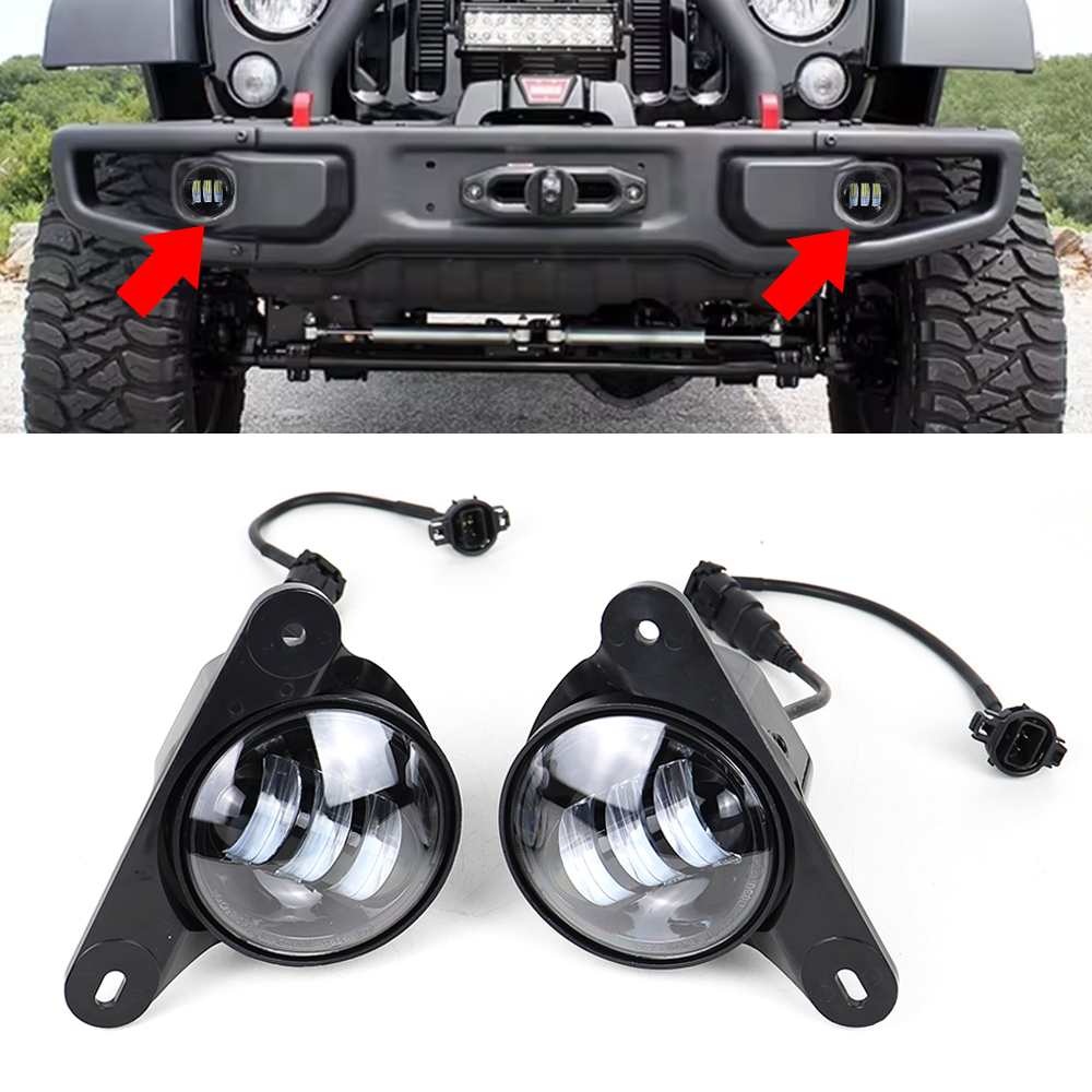Model Kit Jeep - Światła przedniego zderzaka LED Światła przeciwmgielne
