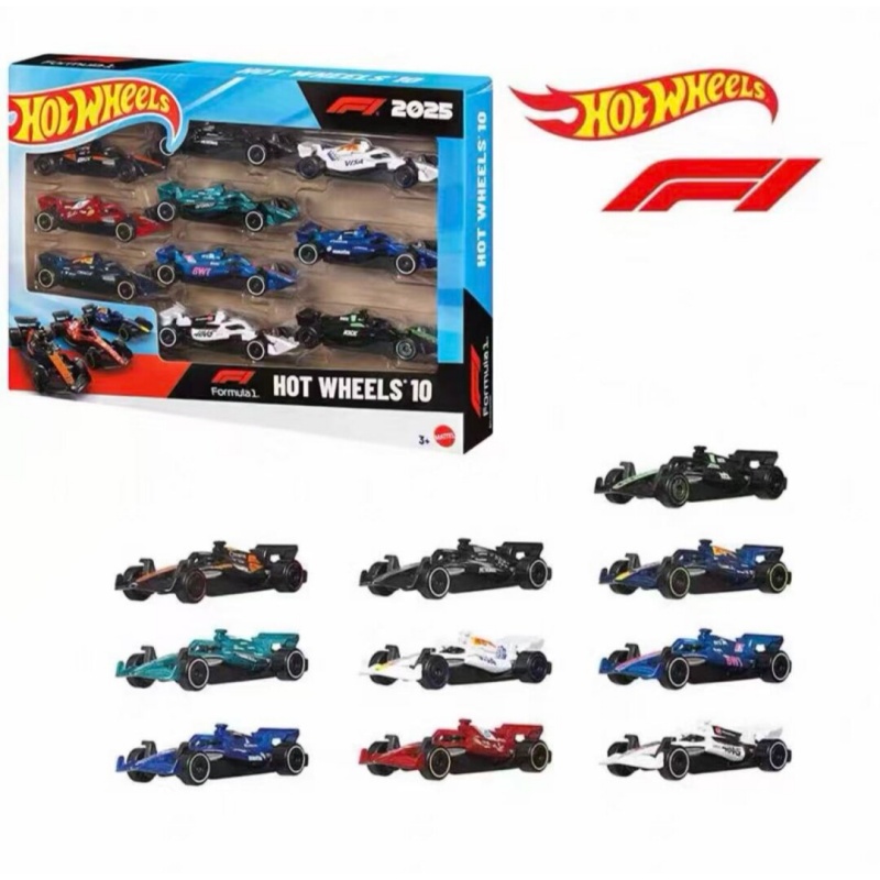 Model Kit F1 - Zestaw 10 samochodzików Hot Wheels Jmm24