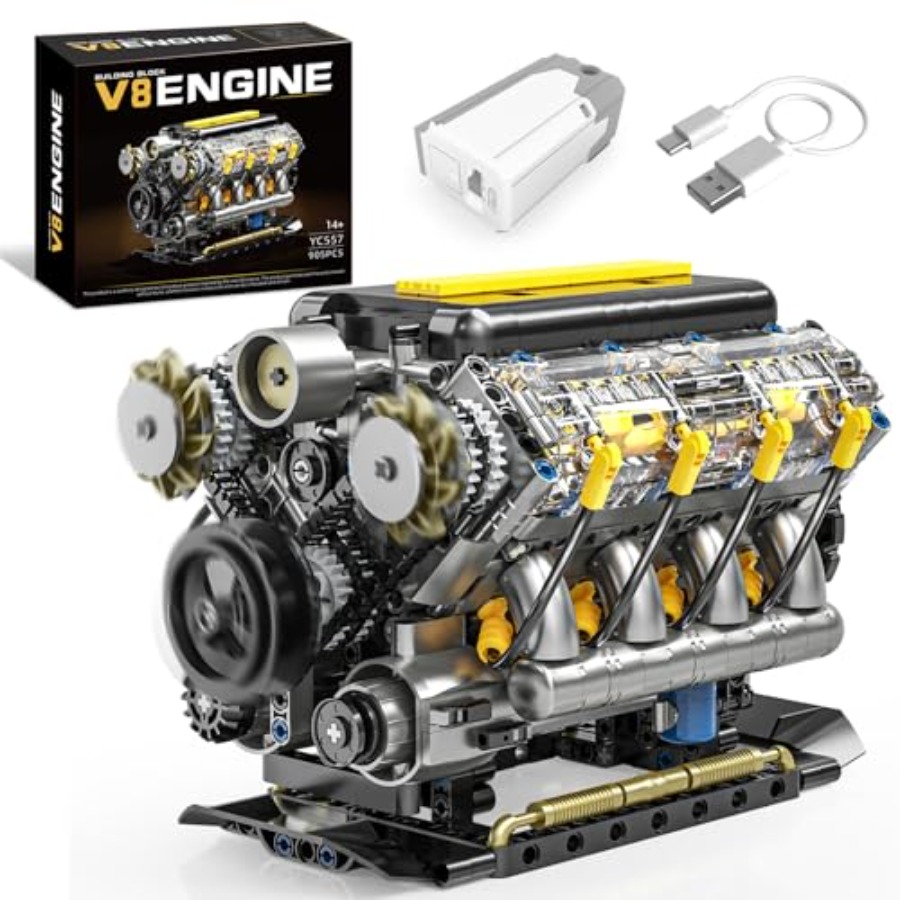 Model Kit V8 Engine - Zestaw modelu silnika V8, który działa,