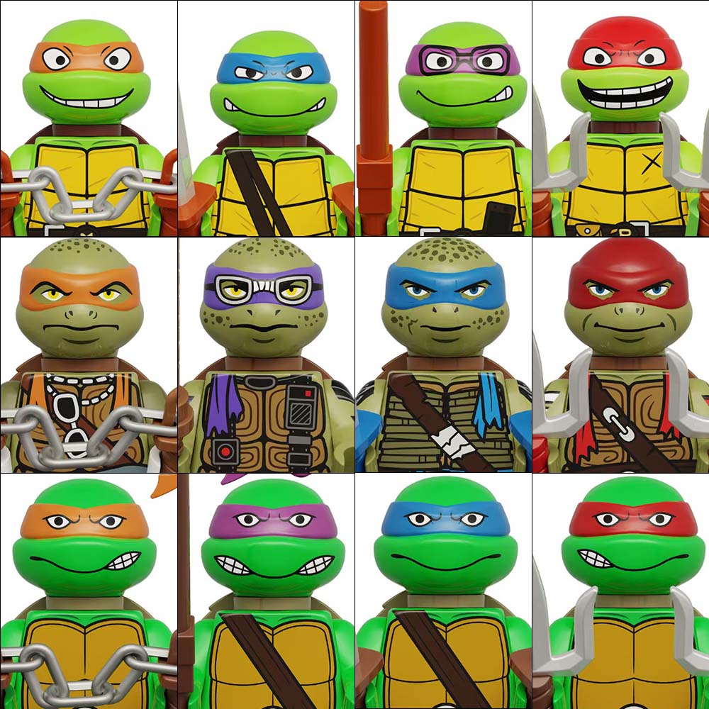 Model Kit Ninja - 4 SZT. 8 SZT. Figurki Akcji
