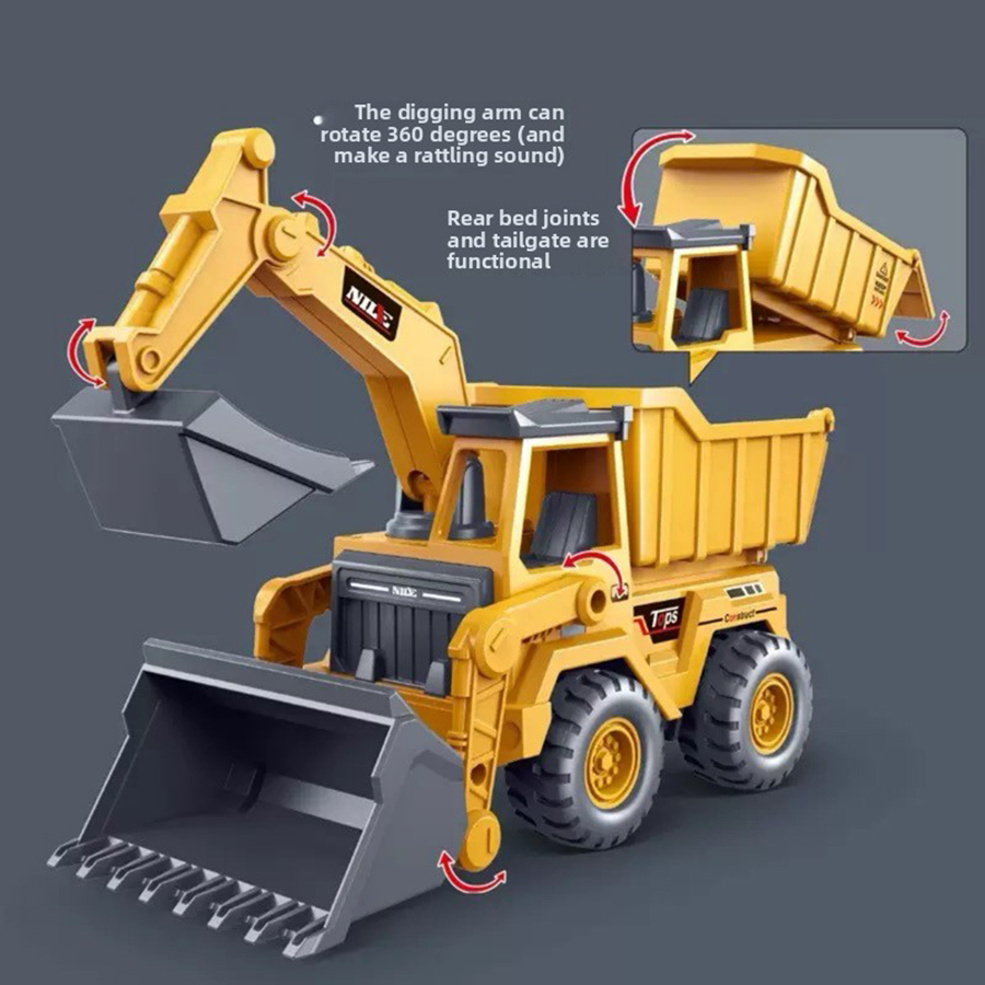 Model Kit Excavator - 1 szt. Model koparki, zabawka, pojazd