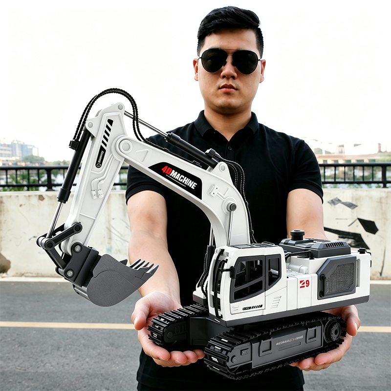 Model Kit Excavator - Zdalnie Sterowana Koparka RC 14 Kanałowa