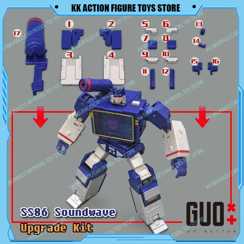 Model Kit Studio - GUO Studio Transformacja SS86 Soundwave Figurki