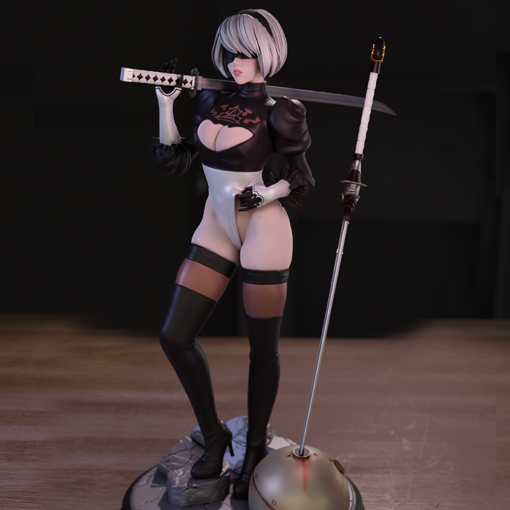 Model Kit Nier Automata - 1/24 3d Printing Model Kit Beauty