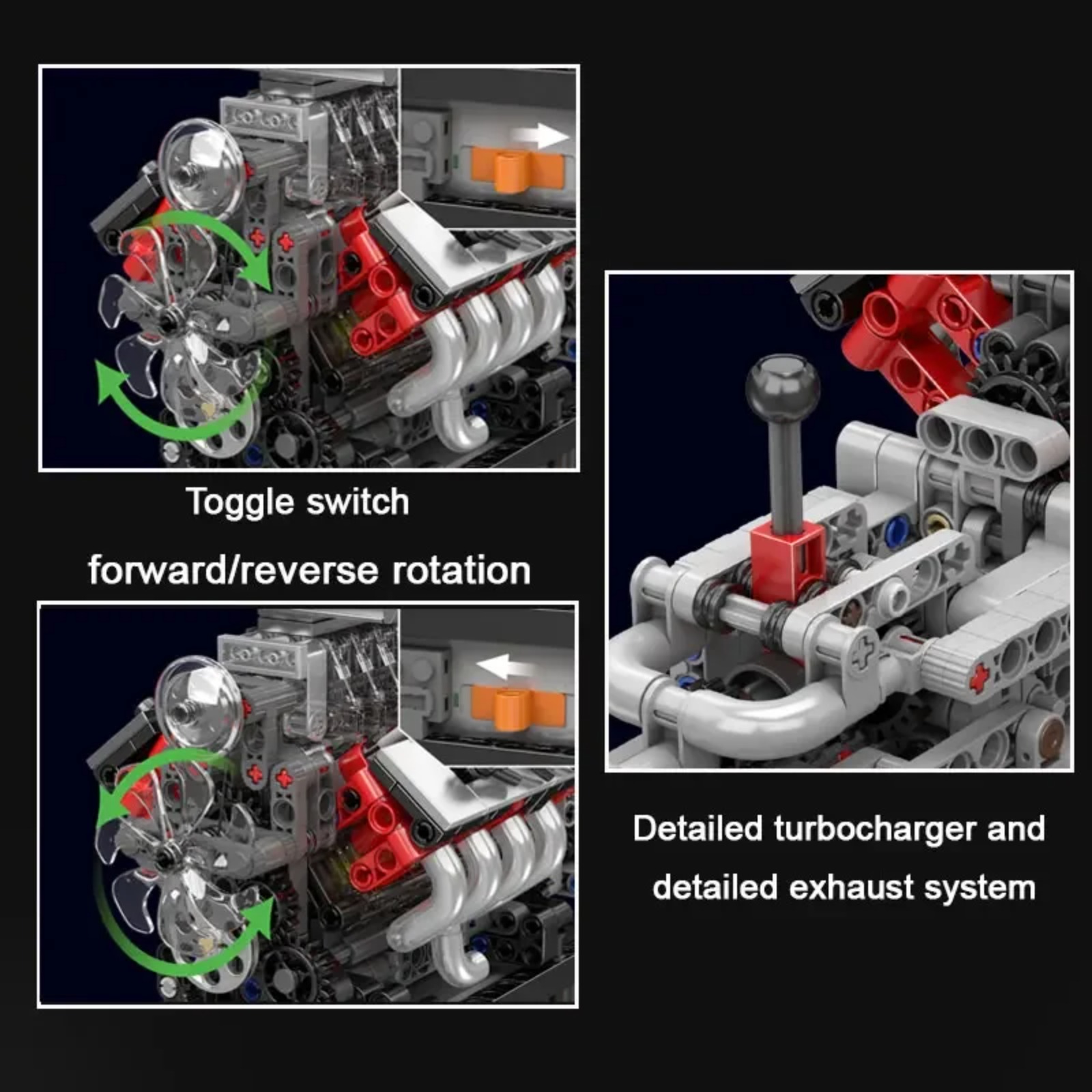 Mould King 10225 Zestaw do bud – Model Kit V8 Engine recenzja i cena