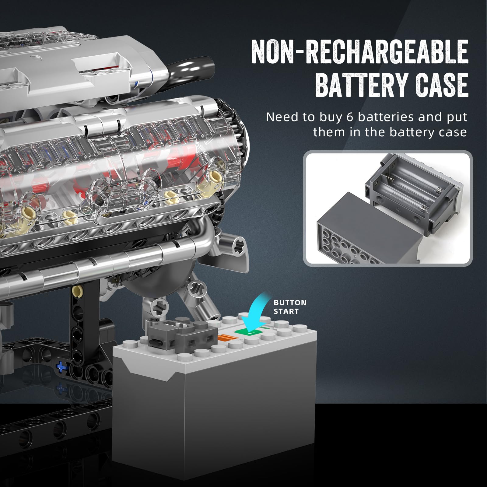 Mould King 10088 Zestaw Klockó – Model Kit V8 Engine recenzja i cena