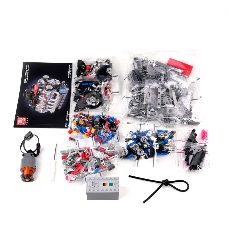 Mould King 10171 LSX454 Zestaw – Model Kit V8 Engine recenzja i cena