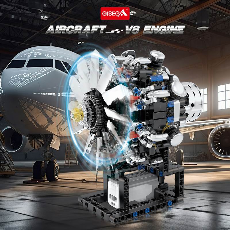 G8910 Silnik Lotniczy V8 558 e – Model Kit V8 Engine recenzja i cena