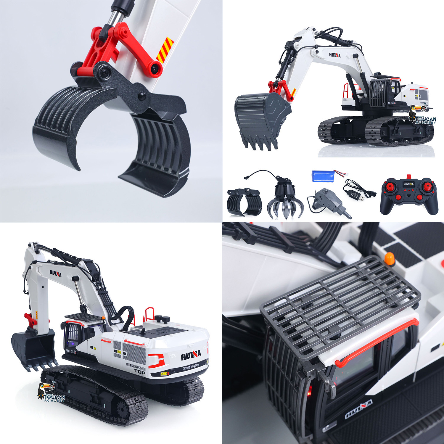 Koparka RC 1/14 HUINA Metalowy – Model Kit Excavator recenzja i cena