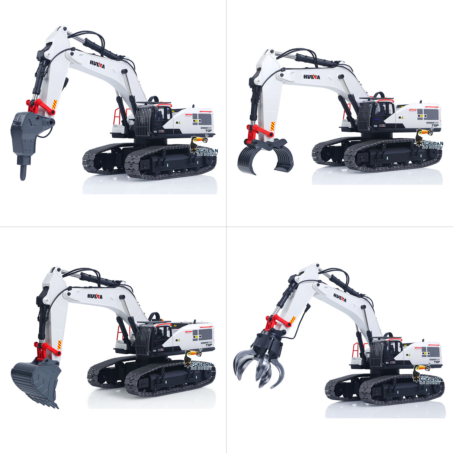 Koparka RC 1/14 HUINA Metalowy – Model Kit Excavator recenzja i cena