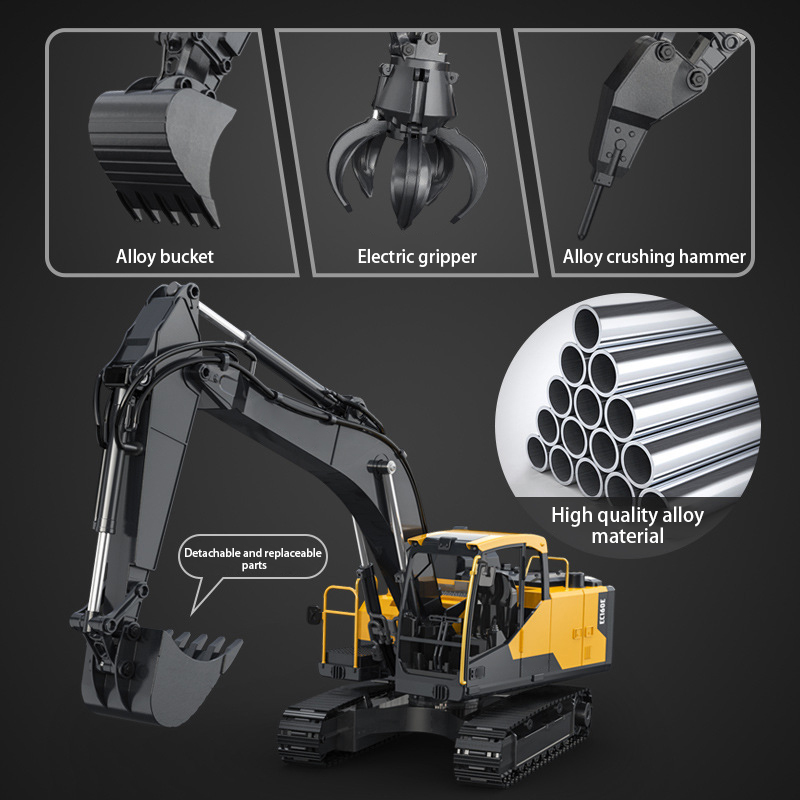 Double E E598 EC160E 1:16 E593 – Model Kit Excavator recenzja i cena
