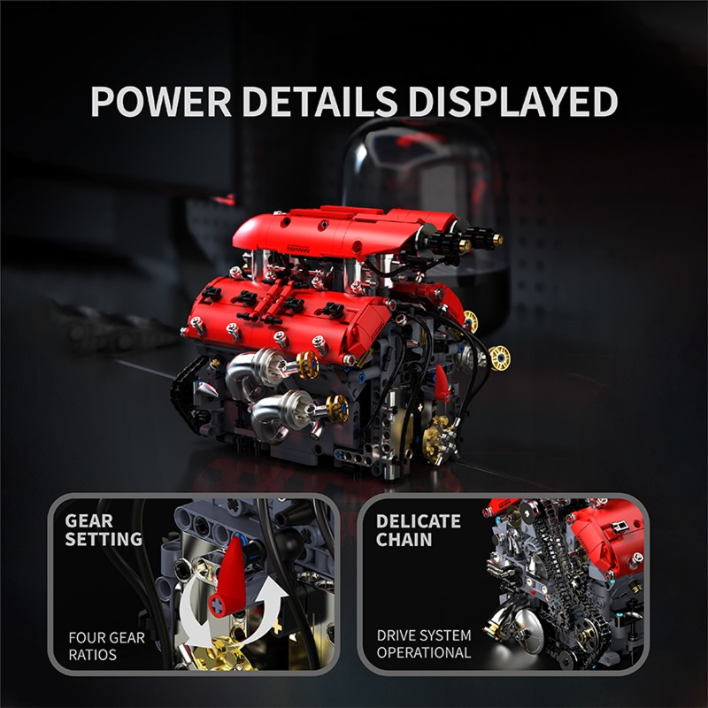 Zestaw do budowy silnika T5011 – Model Kit V8 Engine recenzja i cena