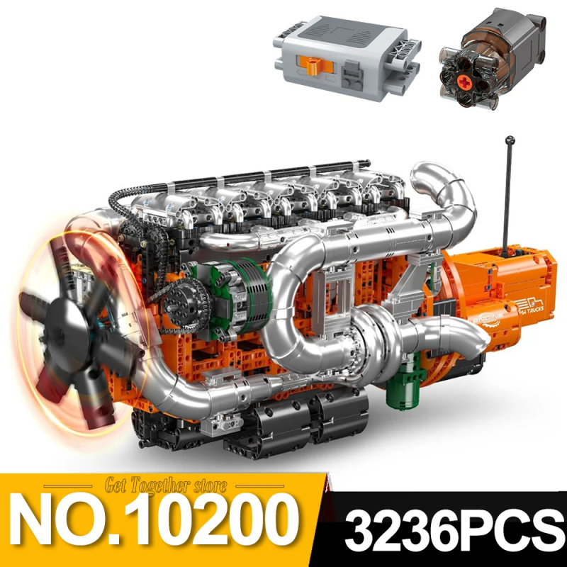 Mould King 10200 Model silnika – Model Kit V8 Engine recenzja i cena