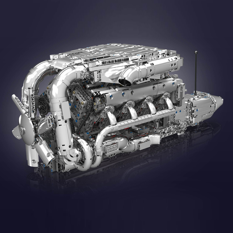 Mould King 10168 Zestaw Silnik – Model Kit V8 Engine recenzja i cena