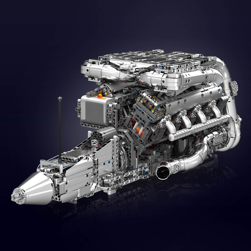 Mould King 10168 Zestaw Silnik – Model Kit V8 Engine recenzja i cena