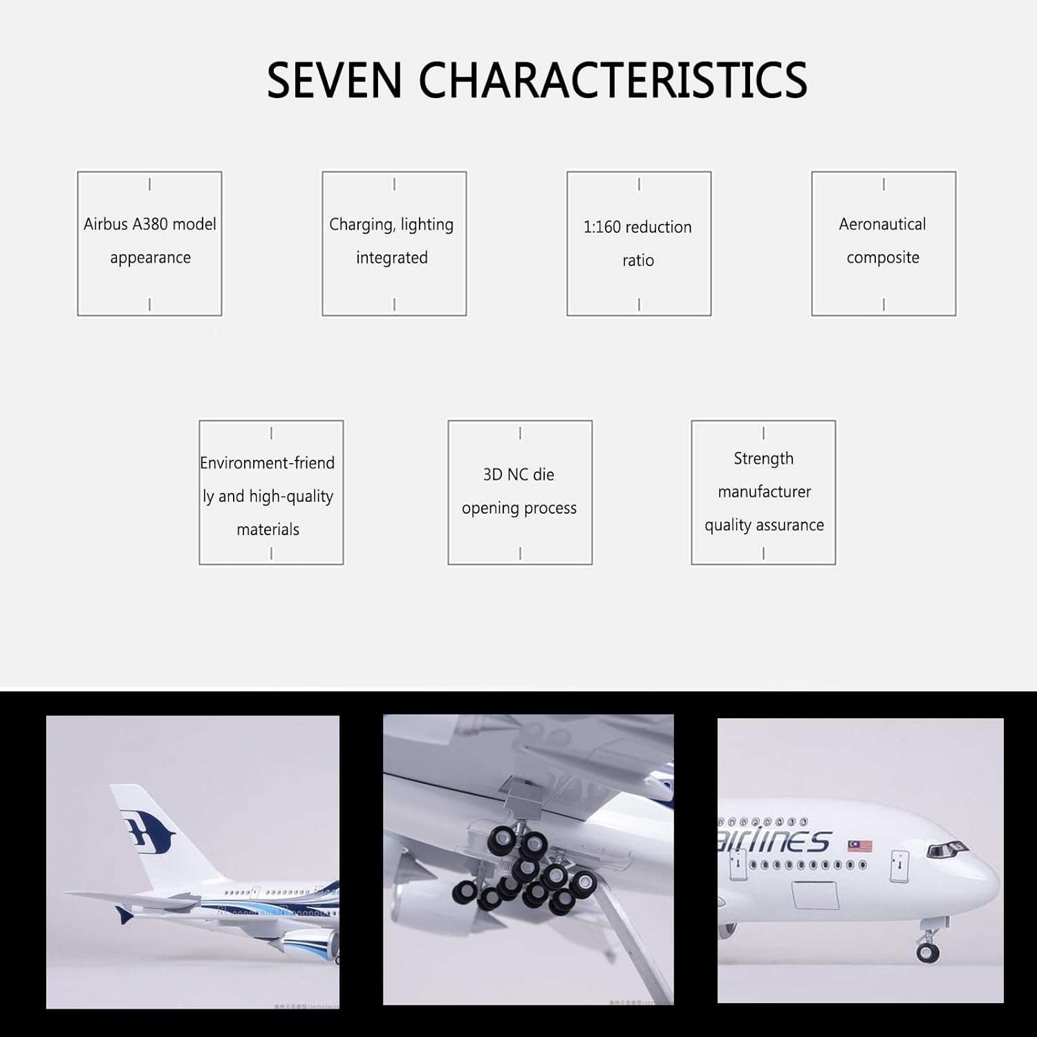 Model samolotu Malaysia Airlin – Model Kit Planes recenzja i cena